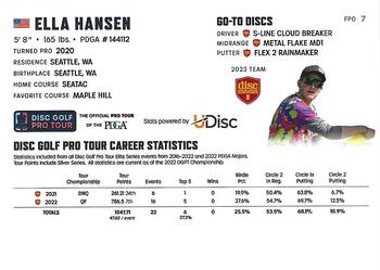 2023 Disc Golf Pro Tour #FPO7 Ella Hansen Back